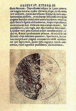 Pgina del Sidereus Nuncius