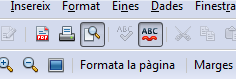 Botó Formata la pàgina a la previsualització de la pàgina